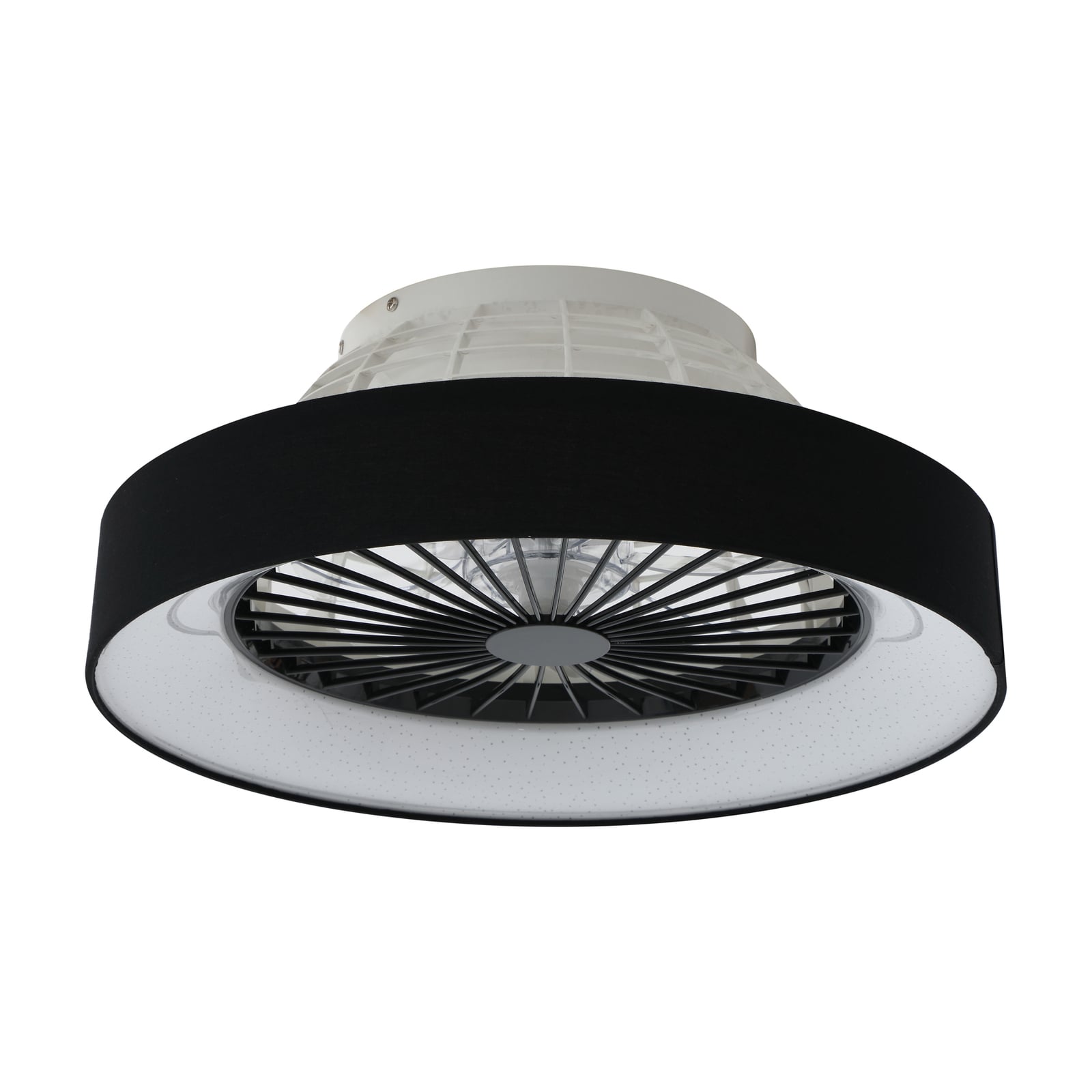 LED takvifte Mace dimbar svart Ø47 cm CCT fjernkontroll montert i tak