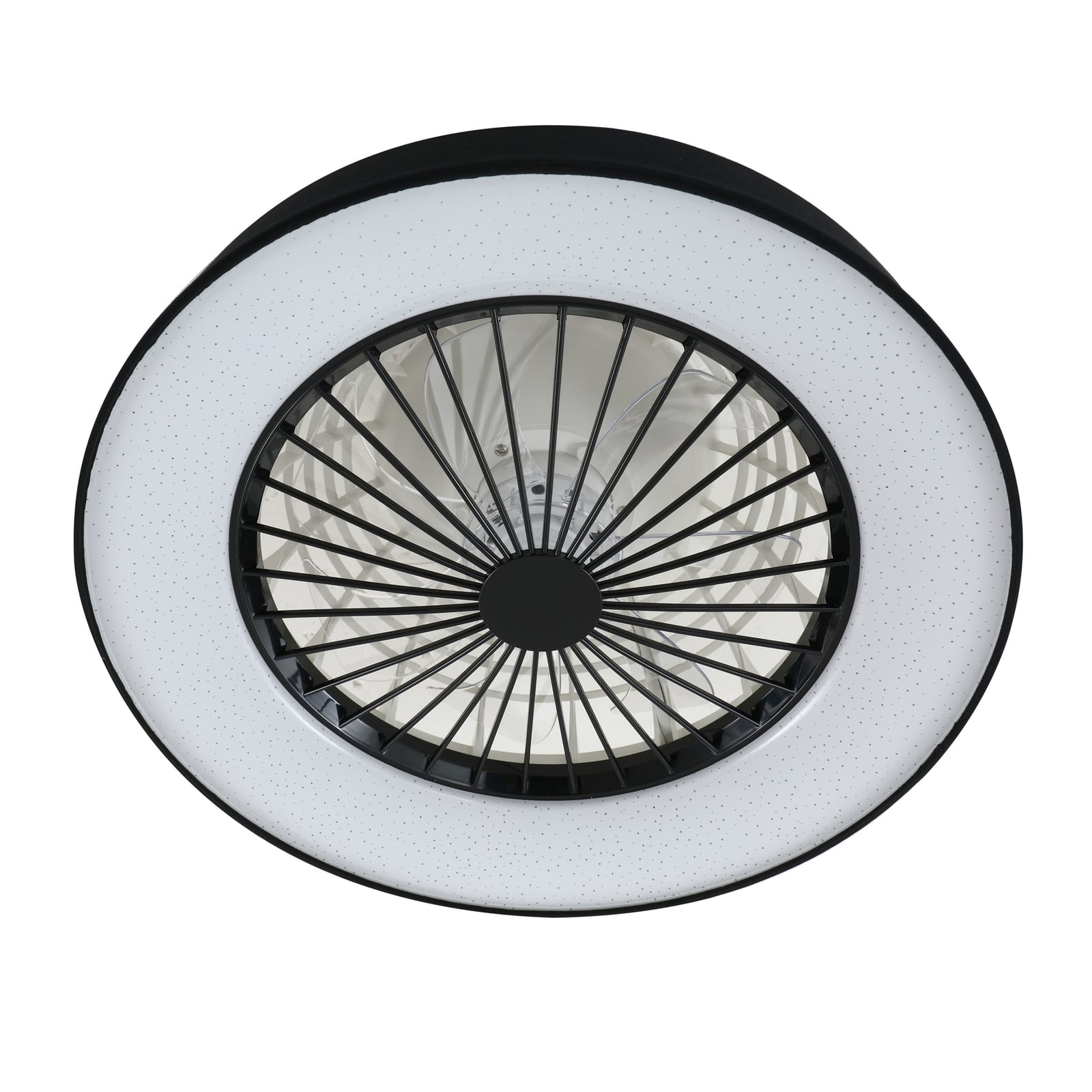 LED takvifte Mace dimbar svart Ø47 cm CCT fjernkontroll med fjernkontroll