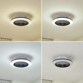 LED takvifte Mamuti dimbar CCT svart Ø55 cm forfra