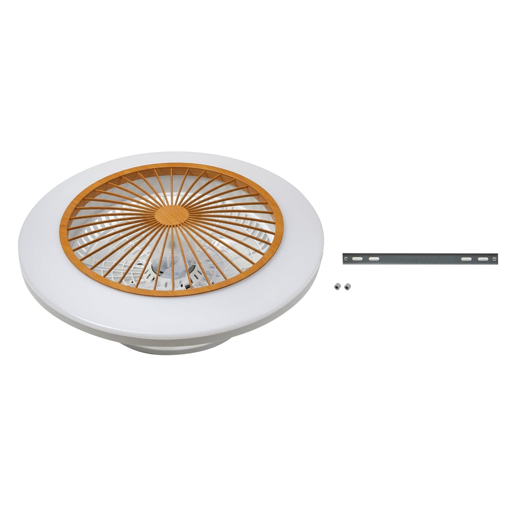 Underside av LED takvifte Mamuti dimbar CCT trefarget Ø55 cm
