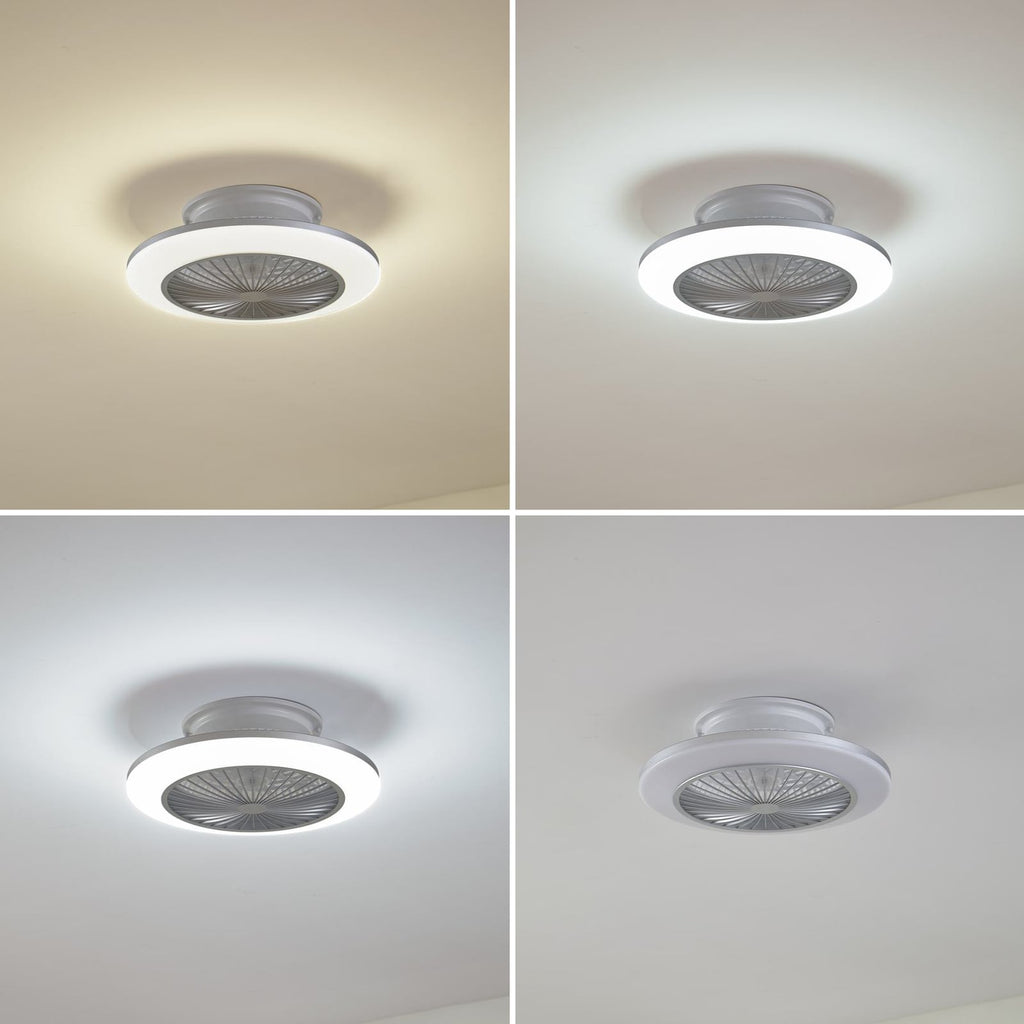 LED takvifte Mamuti dimbar sølv Ø55 cm CCT forfra