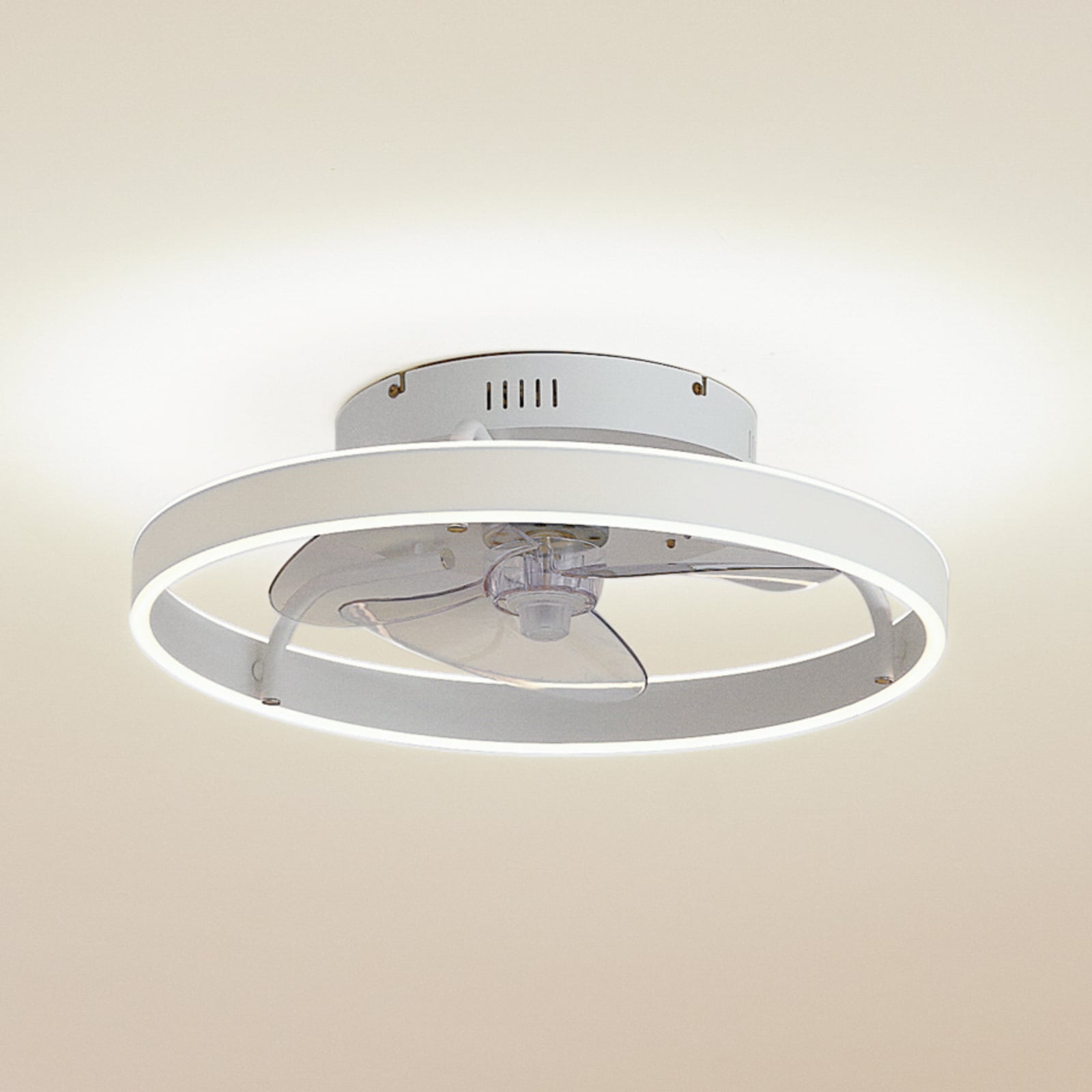 LED takvifte Momitu dimbar CCT hvit aluminium Ø50 cm forfra