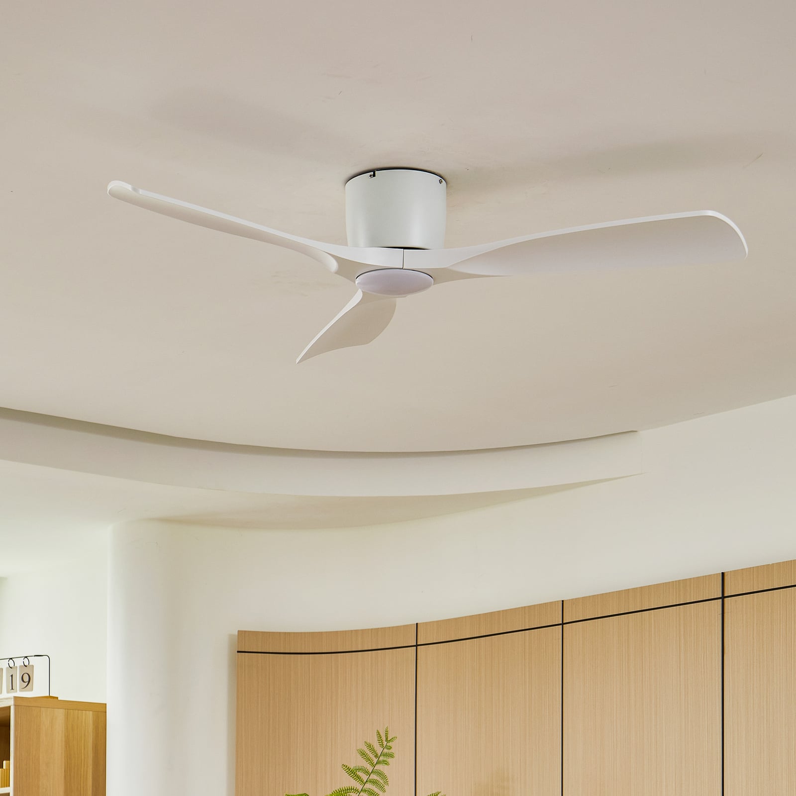 LED takvifte Moneno smart CCT dimbar hvit Ø131 cm bakside