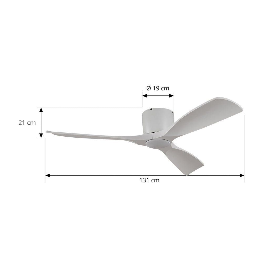 Montert LED takvifte Moneno smart CCT dimbar hvit Ø131 cm i rom