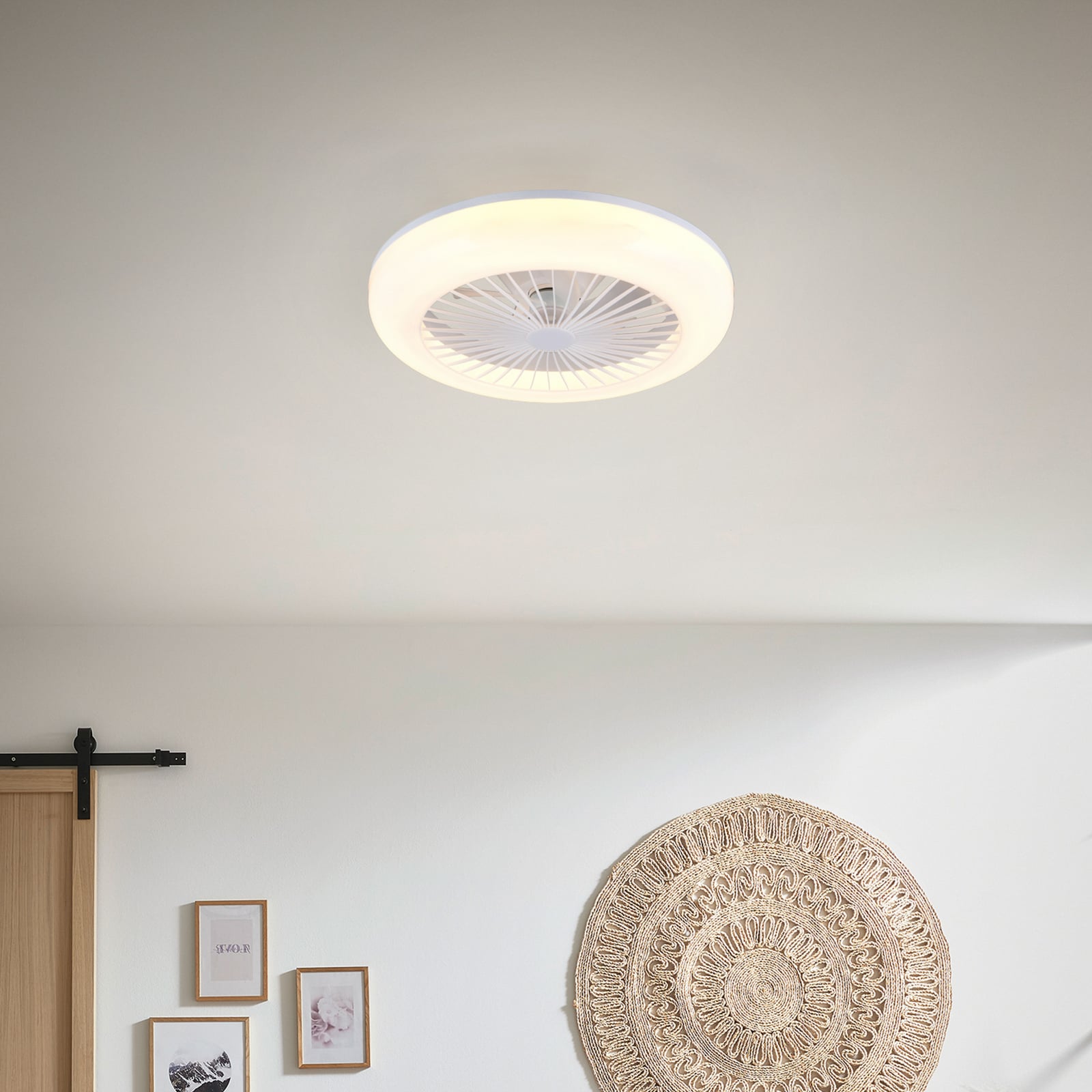 LED takvifte Mora dimbar CCT Ø45 cm med fjernkontroll bakside