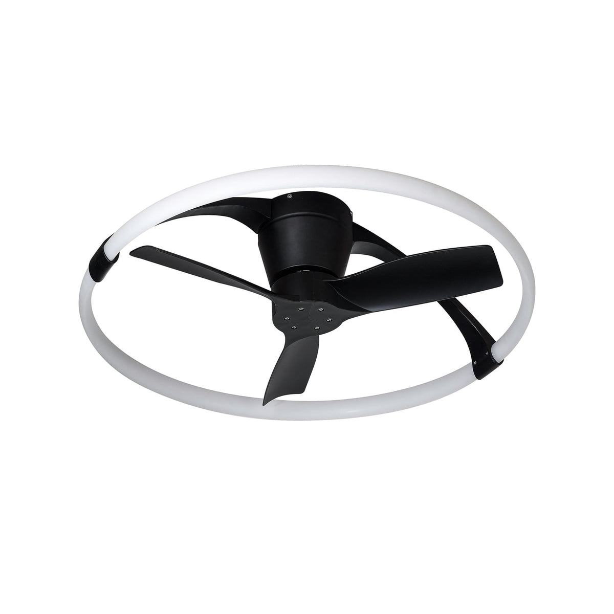LED takvifte Nepal Mini dimbar Ø75 cm Bluetooth svart/hvit fra Mantra Iluminación
