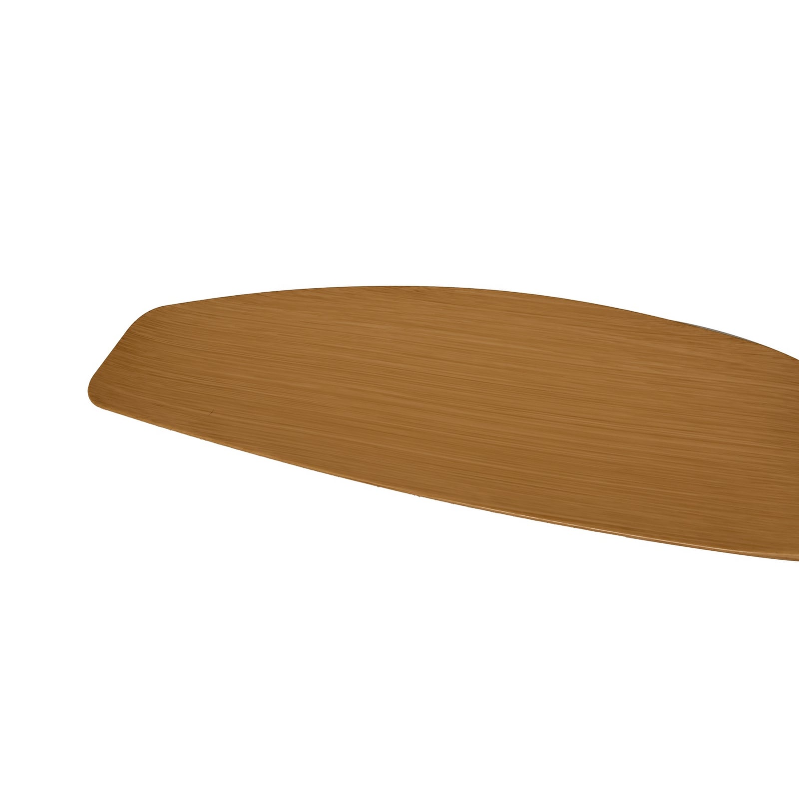 LED takvifte Omendo CCT dimbar hvit/bøk Ø152 cm sideprofil