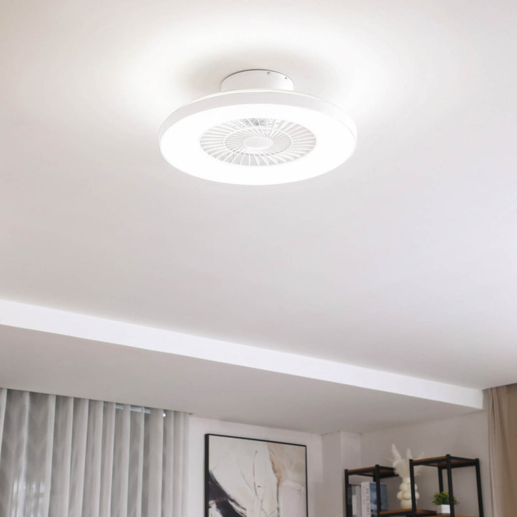 LED takvifte Paavo smart dimbar hvit Ø60 cm Tuya bakside