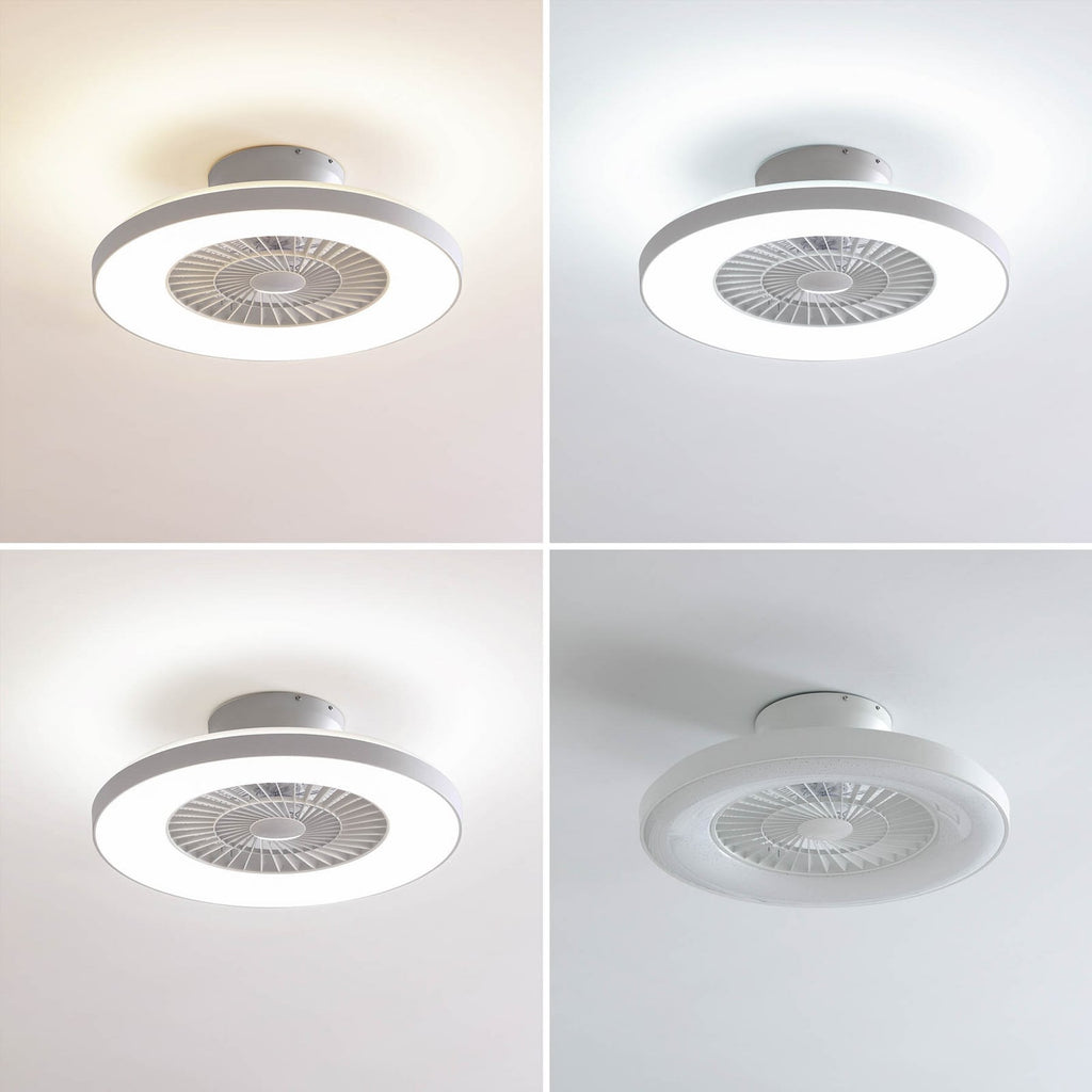 LED takvifte Paavo smart dimbar hvit Ø60 cm Tuya sideprofil