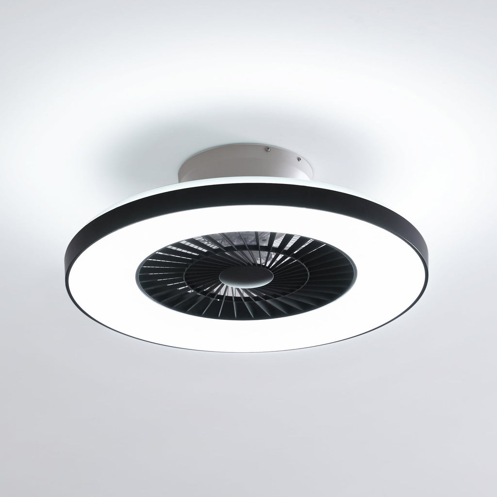 LED takvifte Paavo smart dimbar svart Ø60 cm Tuya forfra