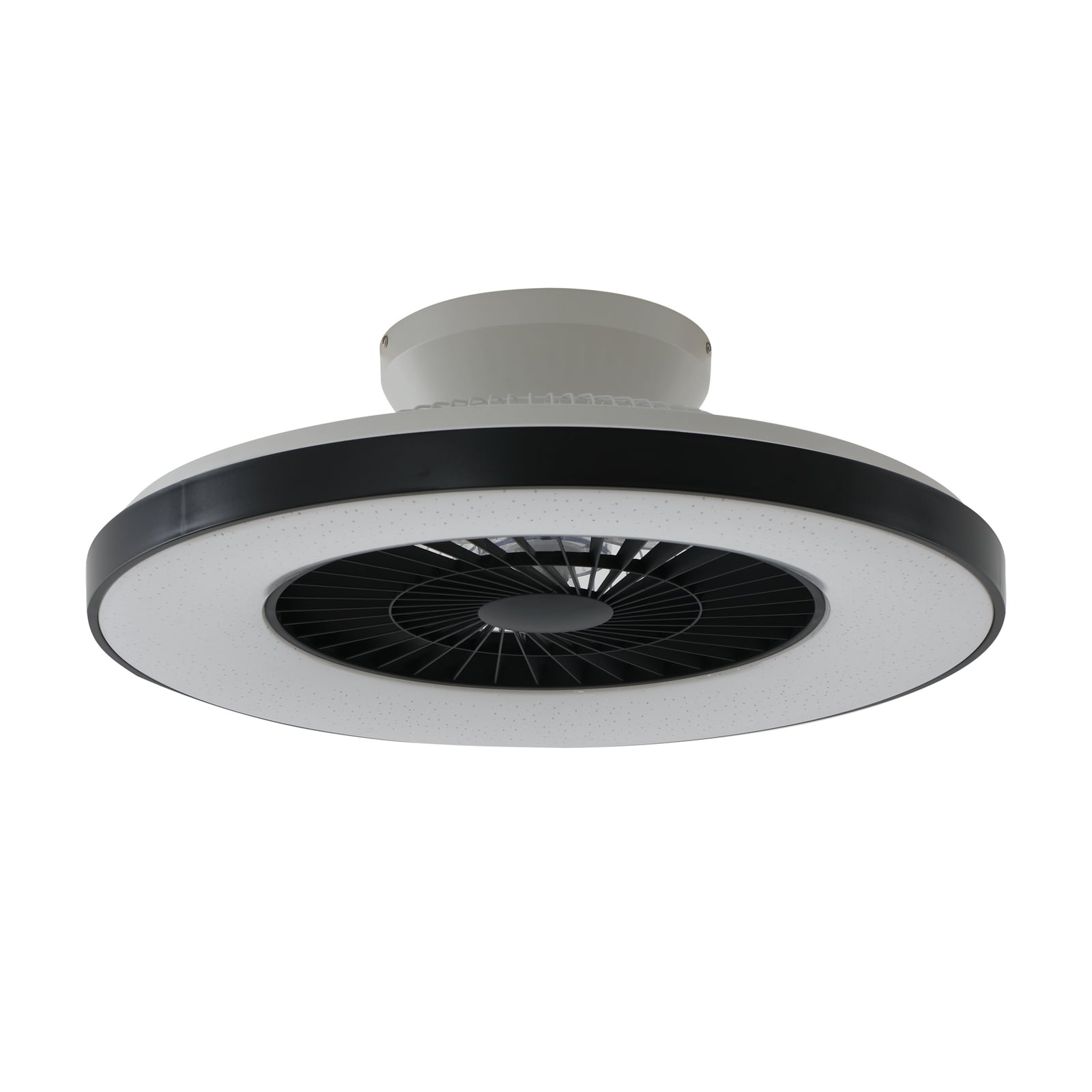 LED takvifte Paavo smart dimbar svart Ø60 cm Tuya montert i rom