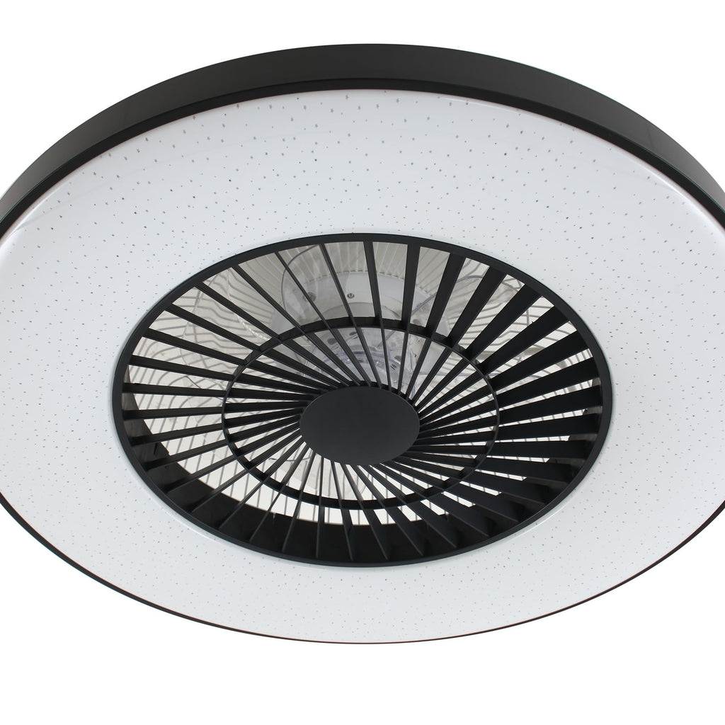 LED takvifte Paavo smart dimbar svart Ø60 cm Tuya fjernkontroll