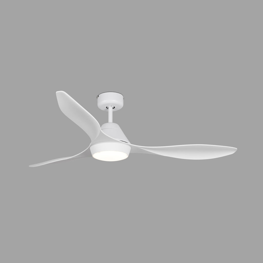 Montert LED takvifte Polaris L 3 vinger Ø132 cm hvit med fjernkontroll i rom