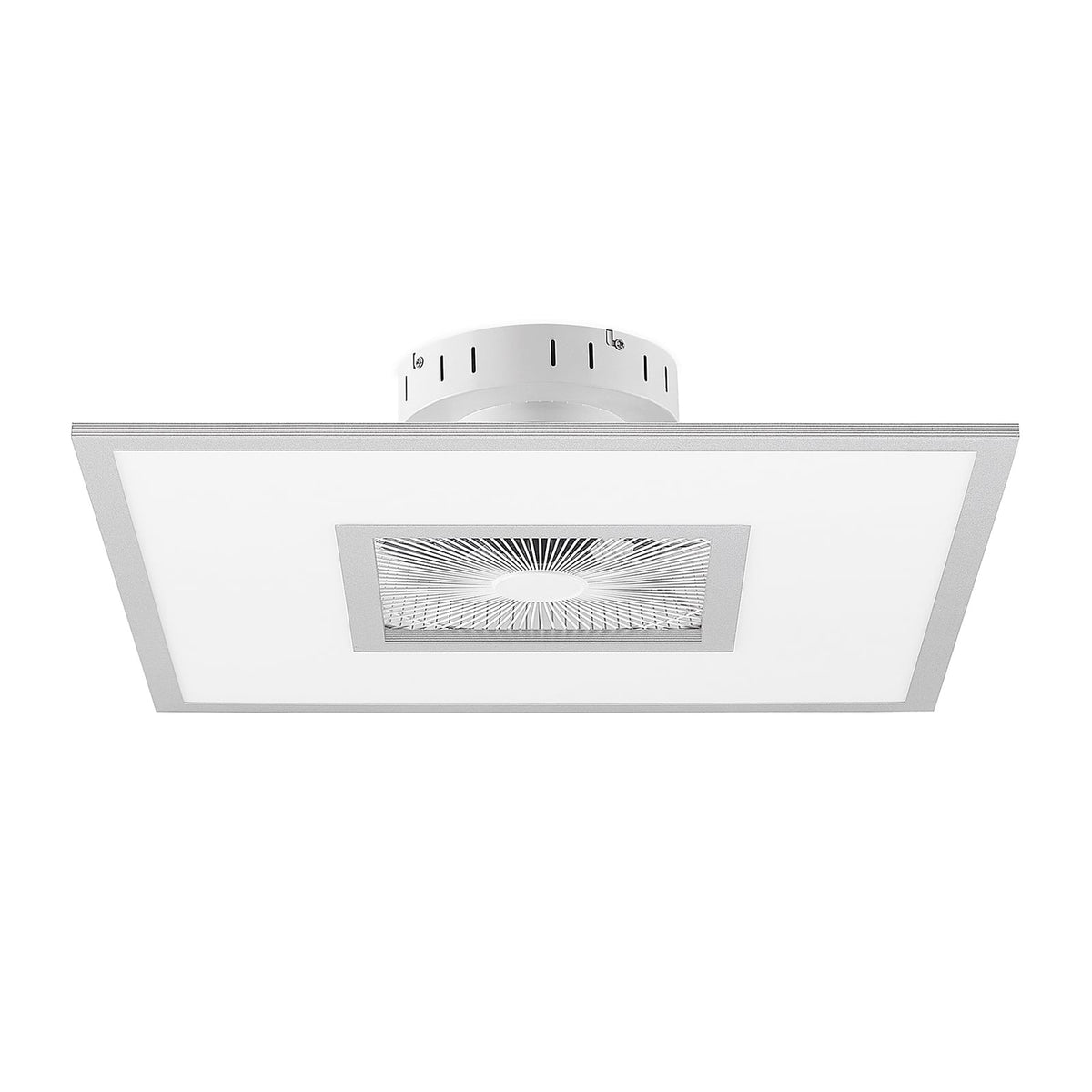 Montert LED takvifte Romea firkantet dimbar CCT 60x60 cm sølv/hvit i rom