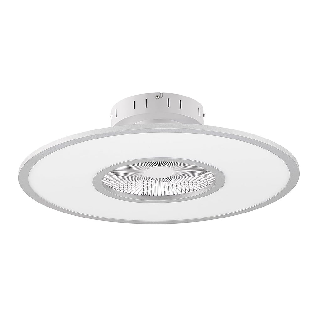 LED takvifte Romea rund CCT dimbar Ø60 cm sølv/hvit montert i rom