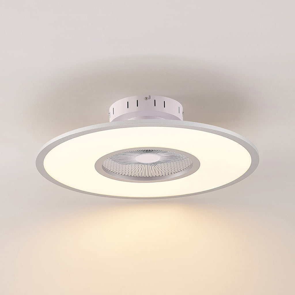 LED takvifte Romea rund CCT dimbar Ø60 cm sølv/hvit med fjernkontroll