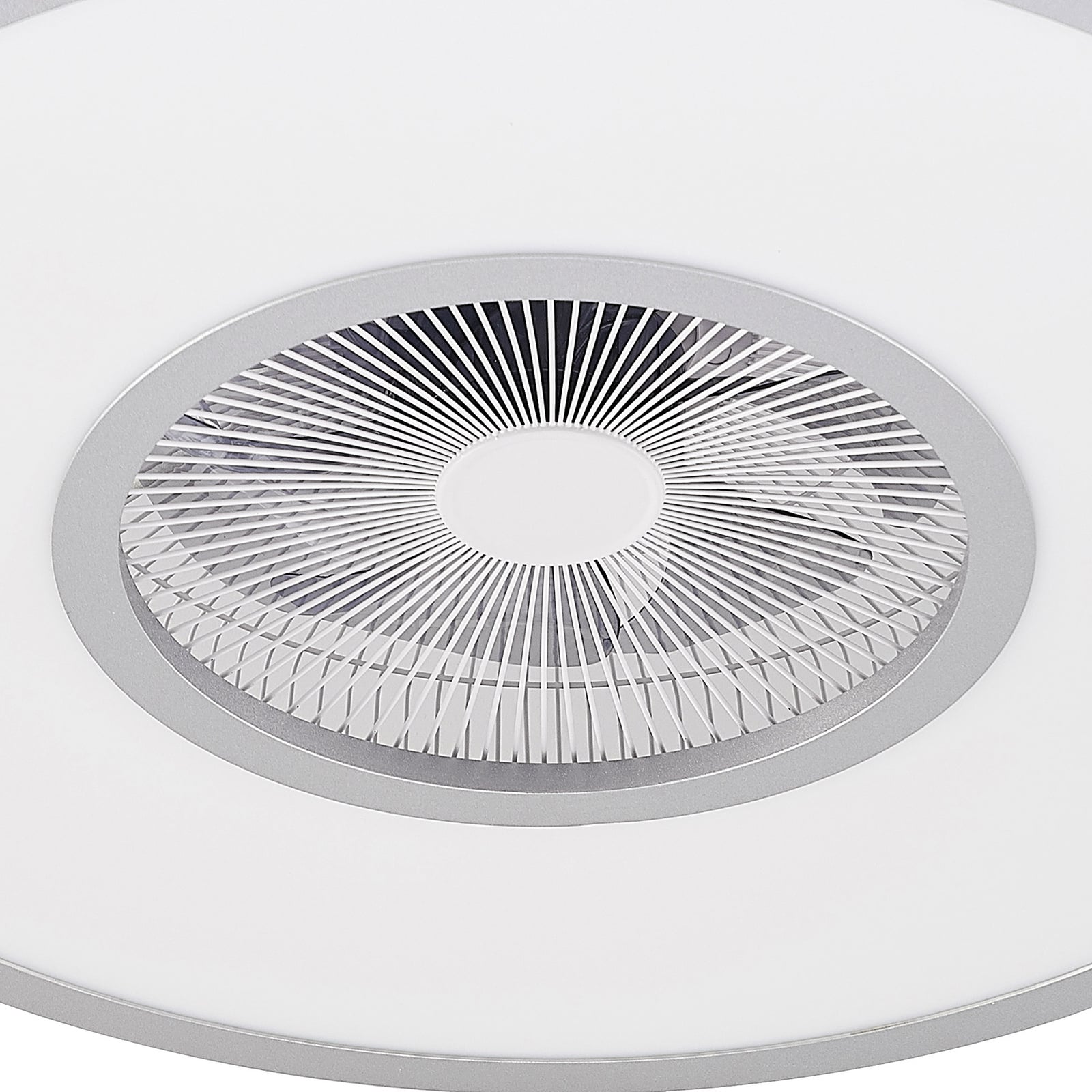 LED takvifte Romea rund CCT dimbar Ø60 cm sølv/hvit med dimmefunksjon