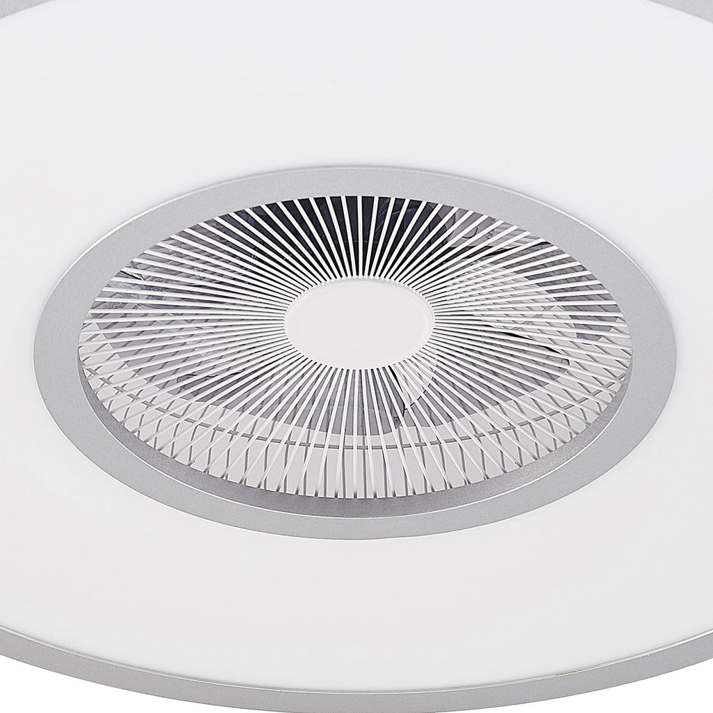 LED takvifte Romea rund CCT dimbar Ø60 cm sølv/hvit med dimmefunksjon