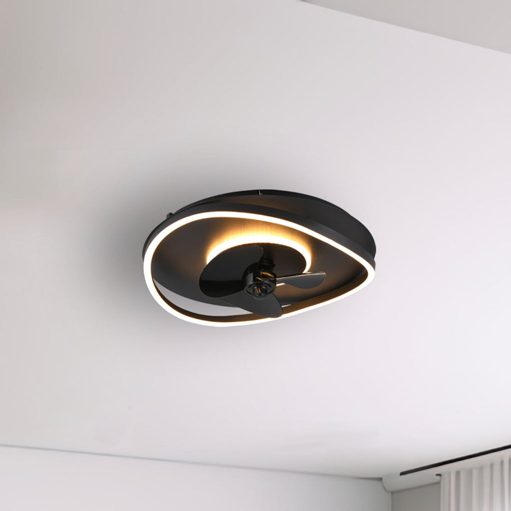 LED takvifte Sortland CCT dimbar med fjernkontroll Ø50 cm forfra