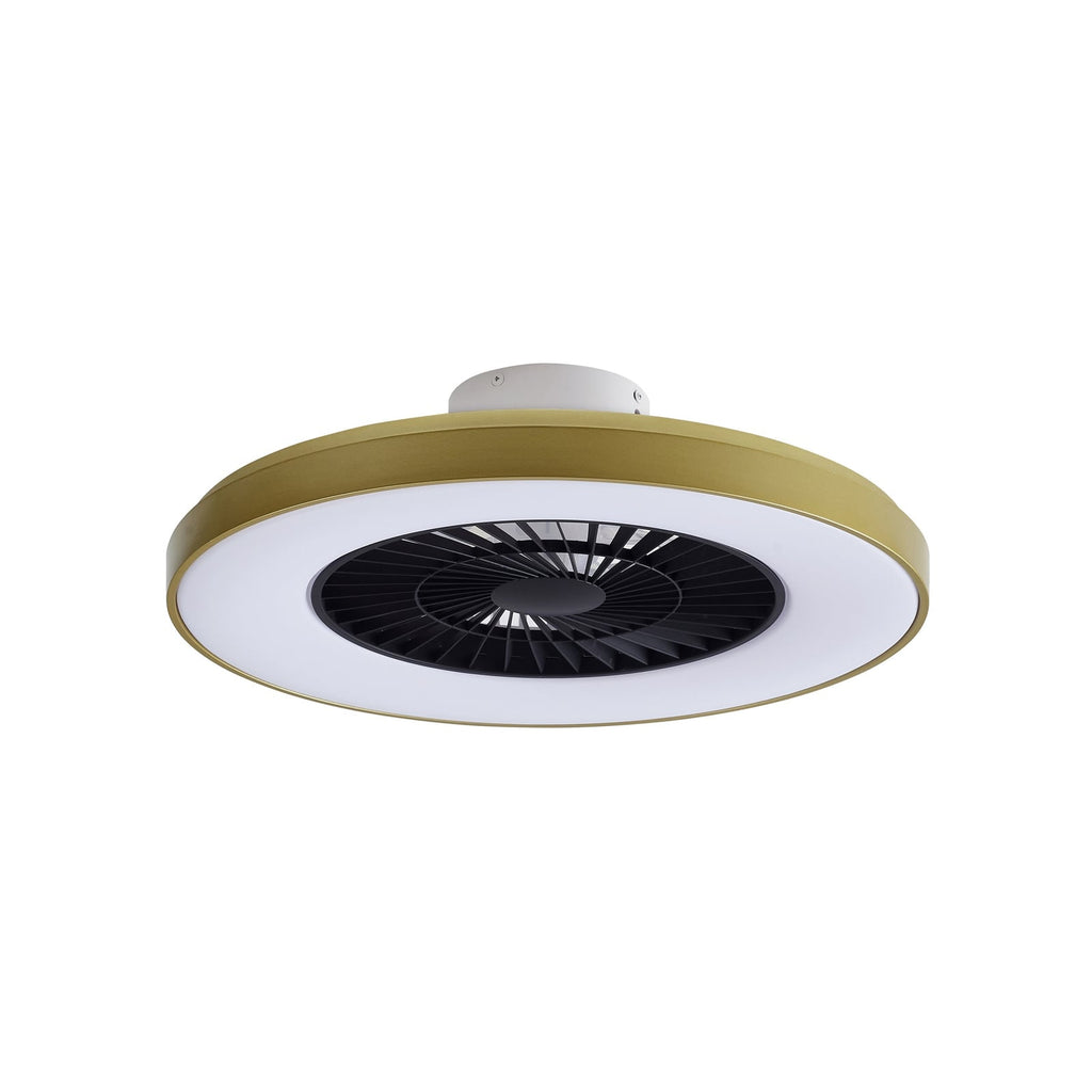 LED takvifte Teleo dimbar messing montert i stue