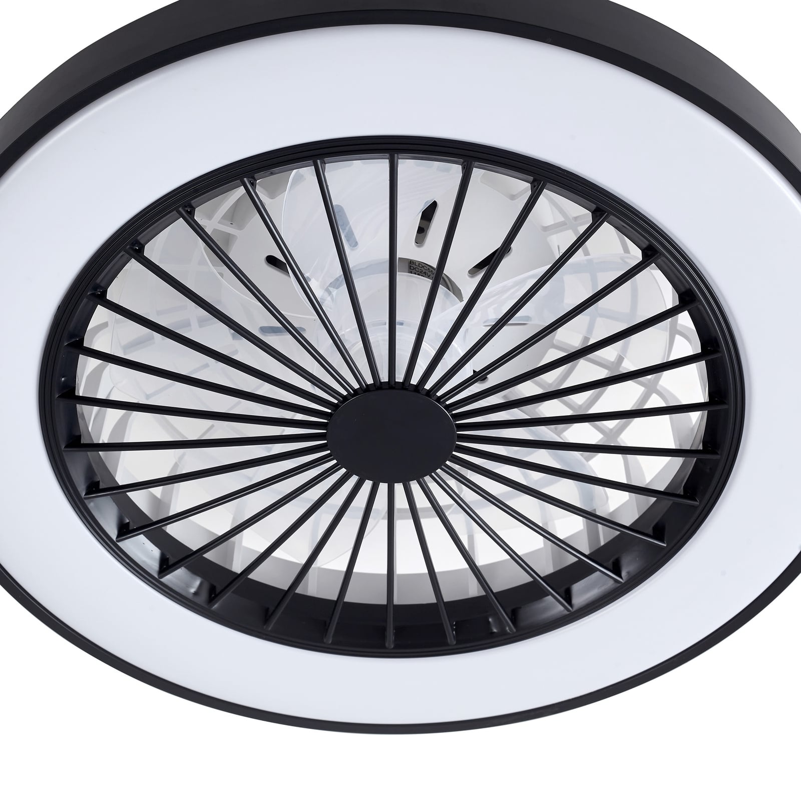 LED takvifte Teleo dimbar RGB CCT Tuya Ø48 cm svart med fjernkontroll