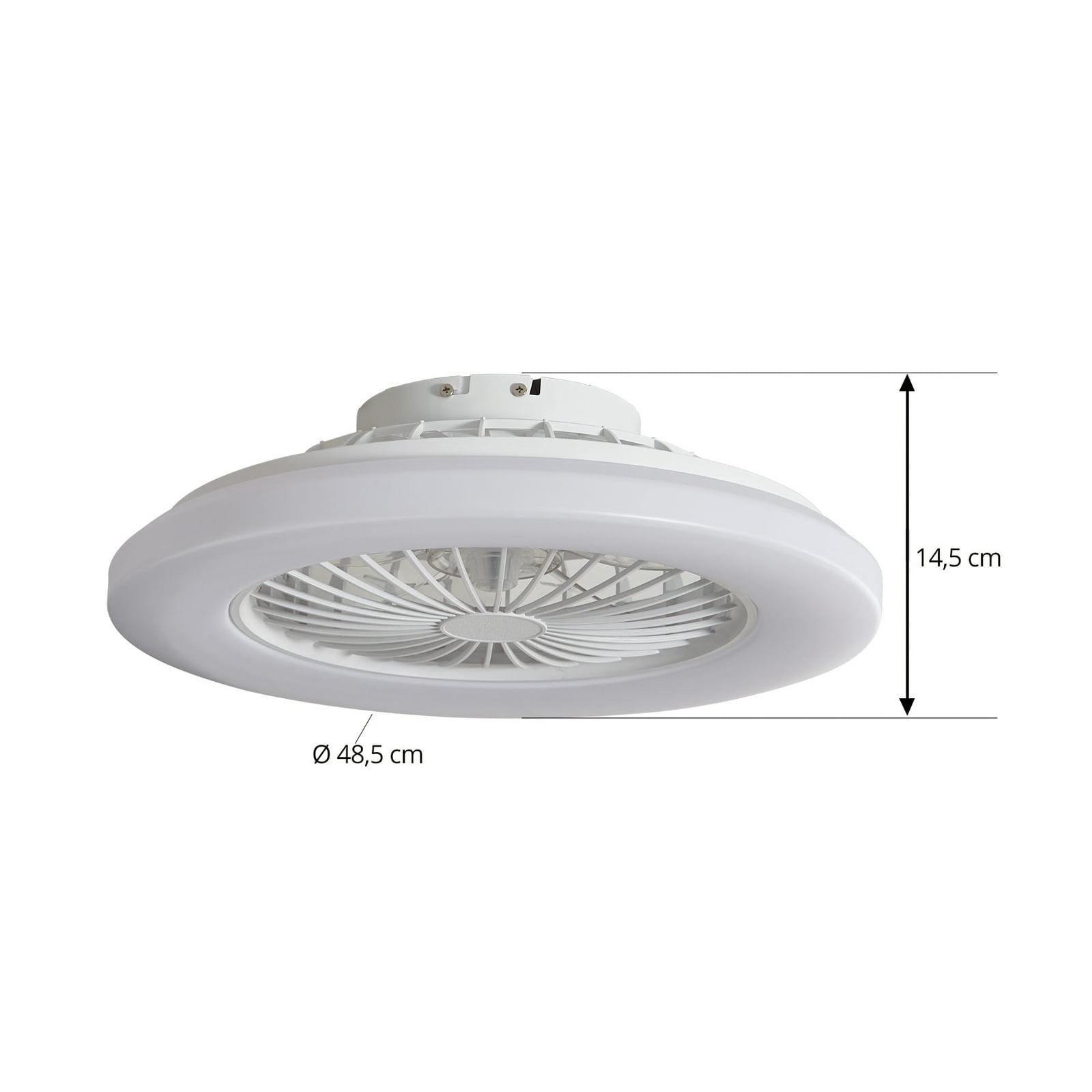 LED takvifte Vedin dimbar CCT hvit Ø49 cm nærbilde av fjernkontroll