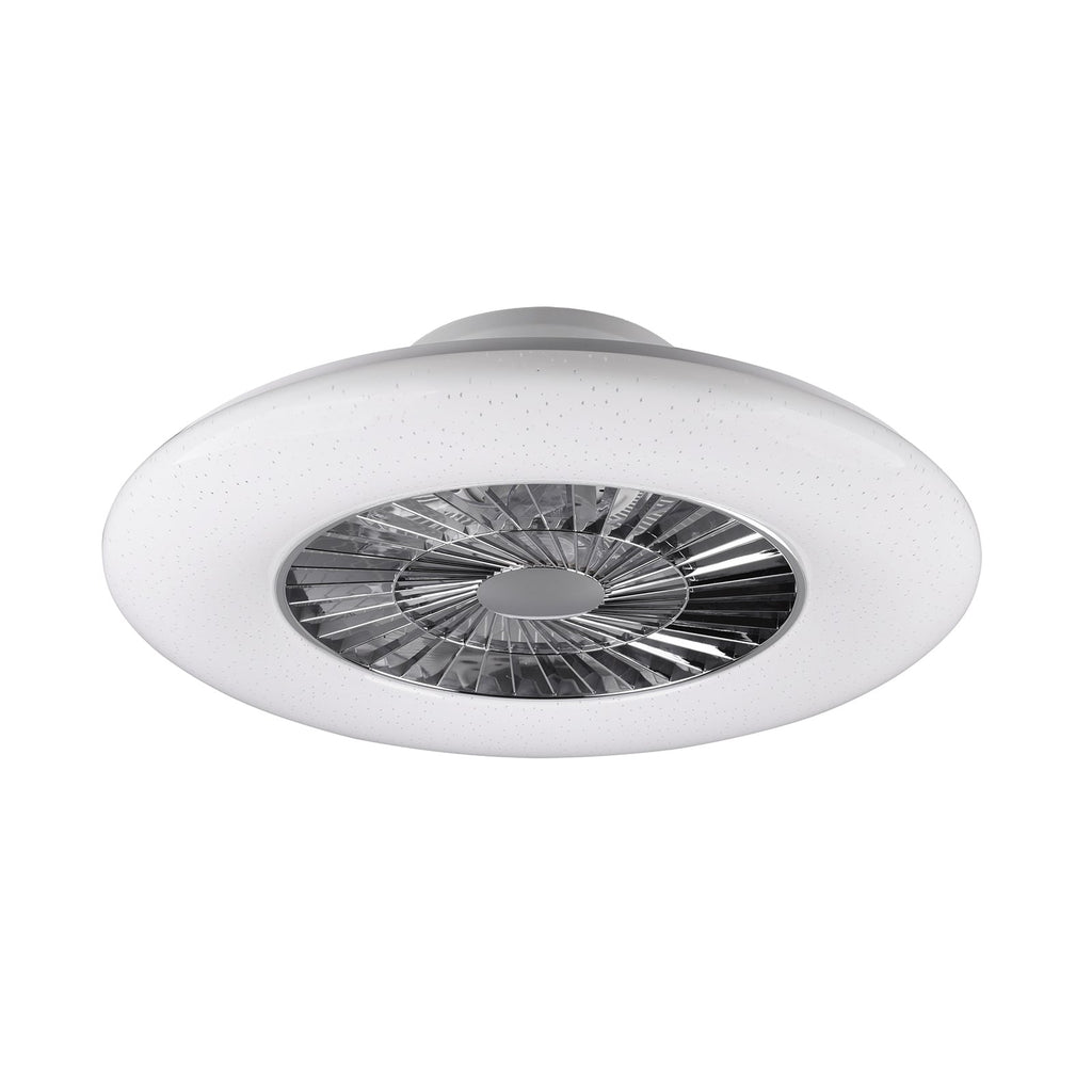 LED takvifte Visby sideprofil med kromfarget vifteblad