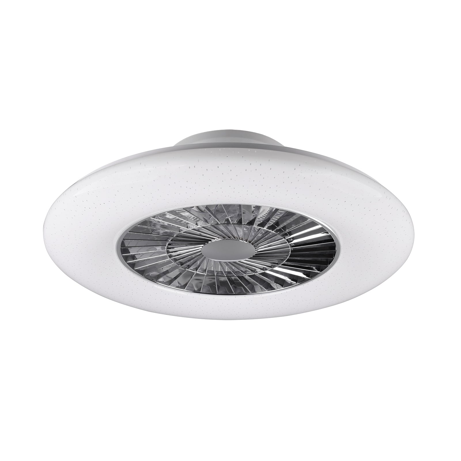 LED takvifte Visby sideprofil med kromfarget vifteblad
