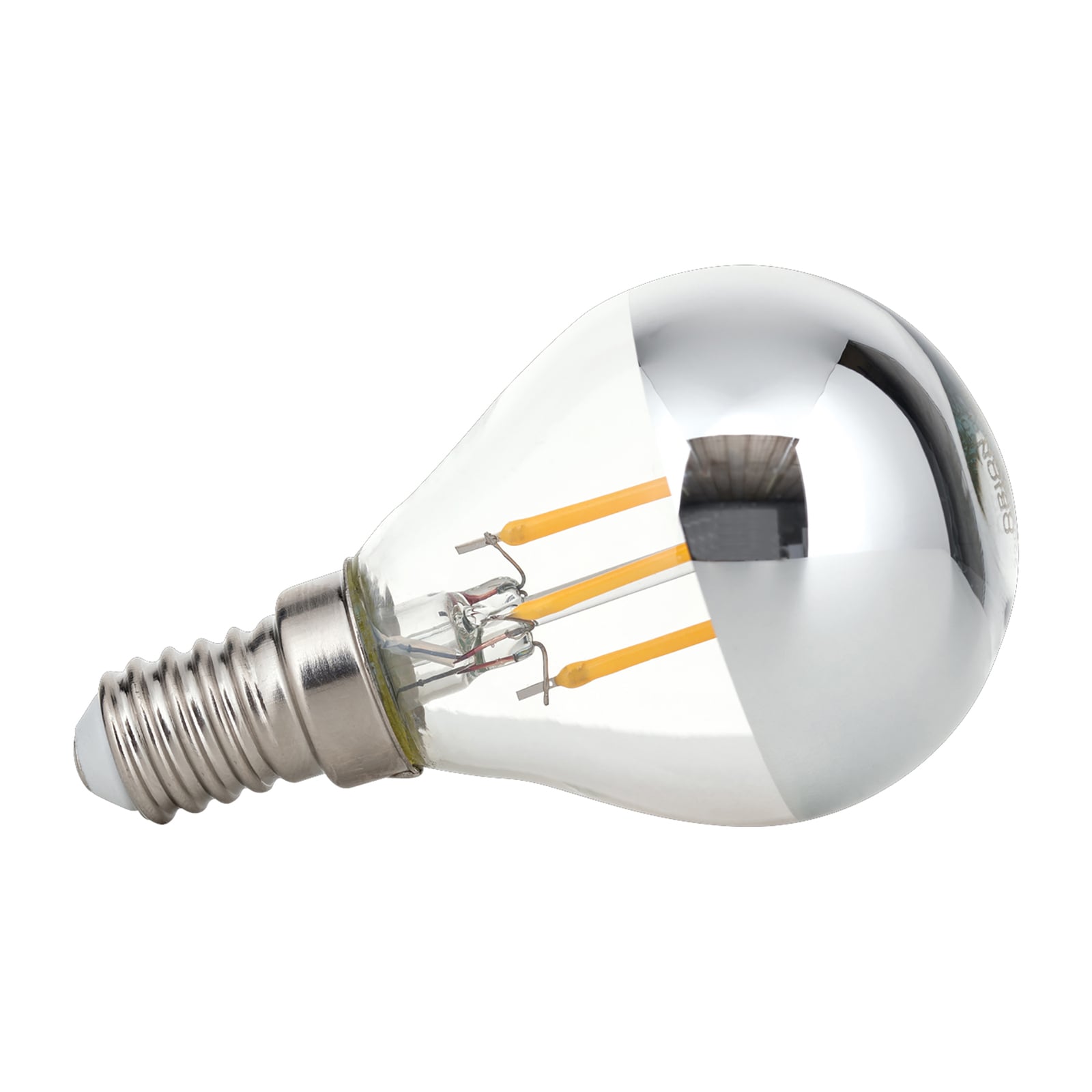 LED toppforspeilet pære E14 4W 2700K dimbar - ORION forfra