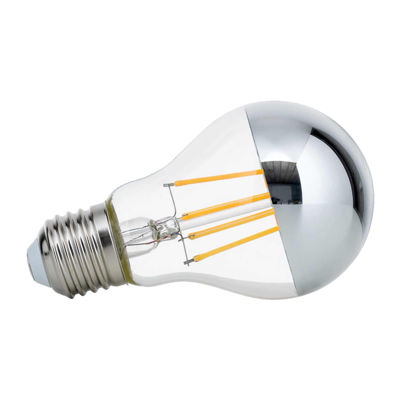 LED-toppforspeilet pære E27 8W 2700K dimbar - ORION forfra