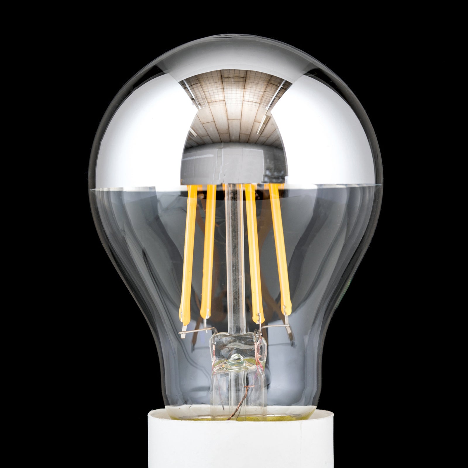LED-toppforspeilet pære E27 8W 2700K dimbar - ORION detalj av toppforspeiling