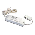 LED-transformator 24V DC 100W med 12-veis fordeler fra Hera forfra