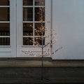 LED-tre Alex snødekt 120 cm 160 LED IP44 utendørs - Sirius forfra