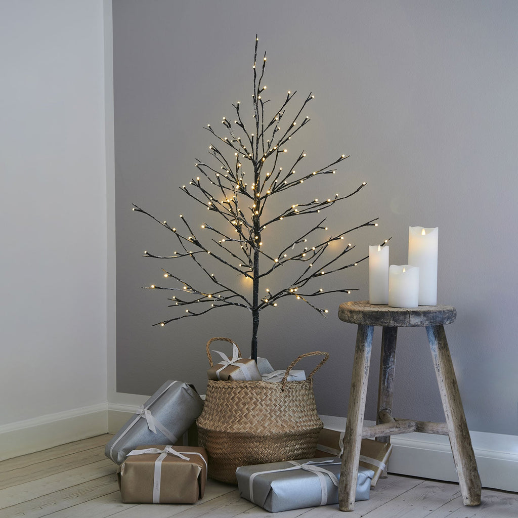 LED-tre Alex snødekt 120 cm 160 LED IP44 utendørs - Sirius bakside