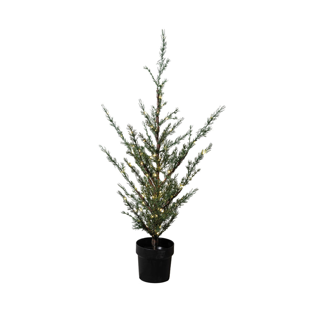 LED-tre Milas Cedar Tree i potte 130 cm 150 LED IP44 Sirius bakside