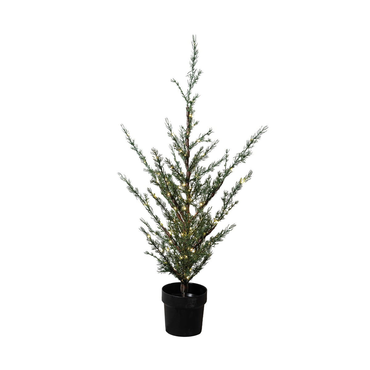 LED-tre Milas Cedar Tree i potte 130 cm 150 LED IP44 Sirius bakside