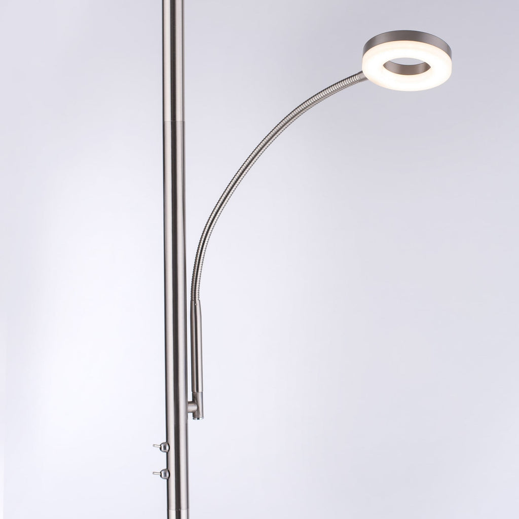 LED uplighter Rocco med lesearm dimbar RGB fjernkontroll - LOLA Smart med farget lys