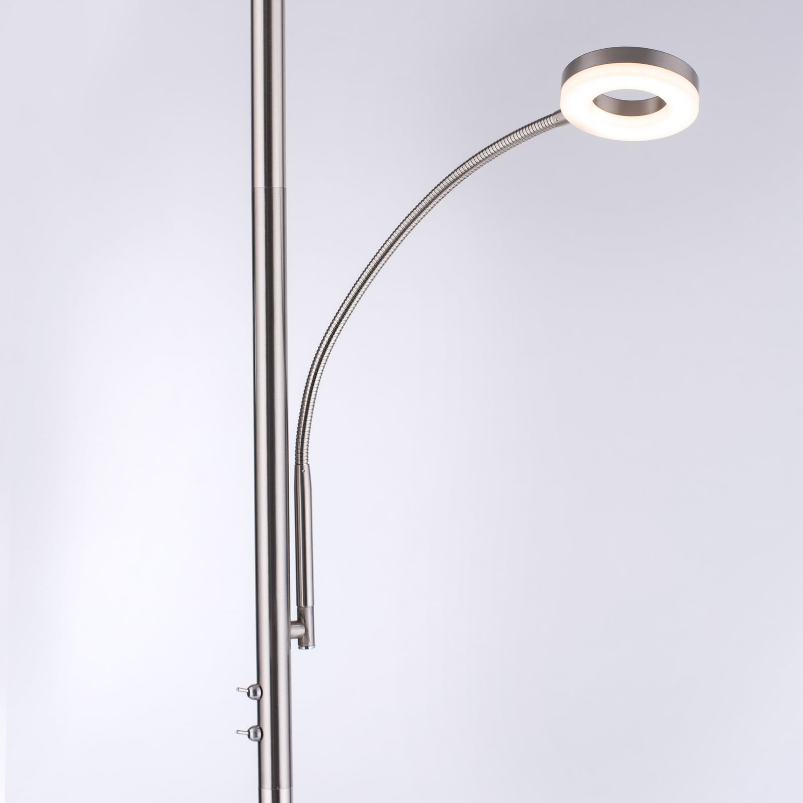 LED uplighter Rocco med lesearm dimbar RGB fjernkontroll - LOLA Smart med farget lys