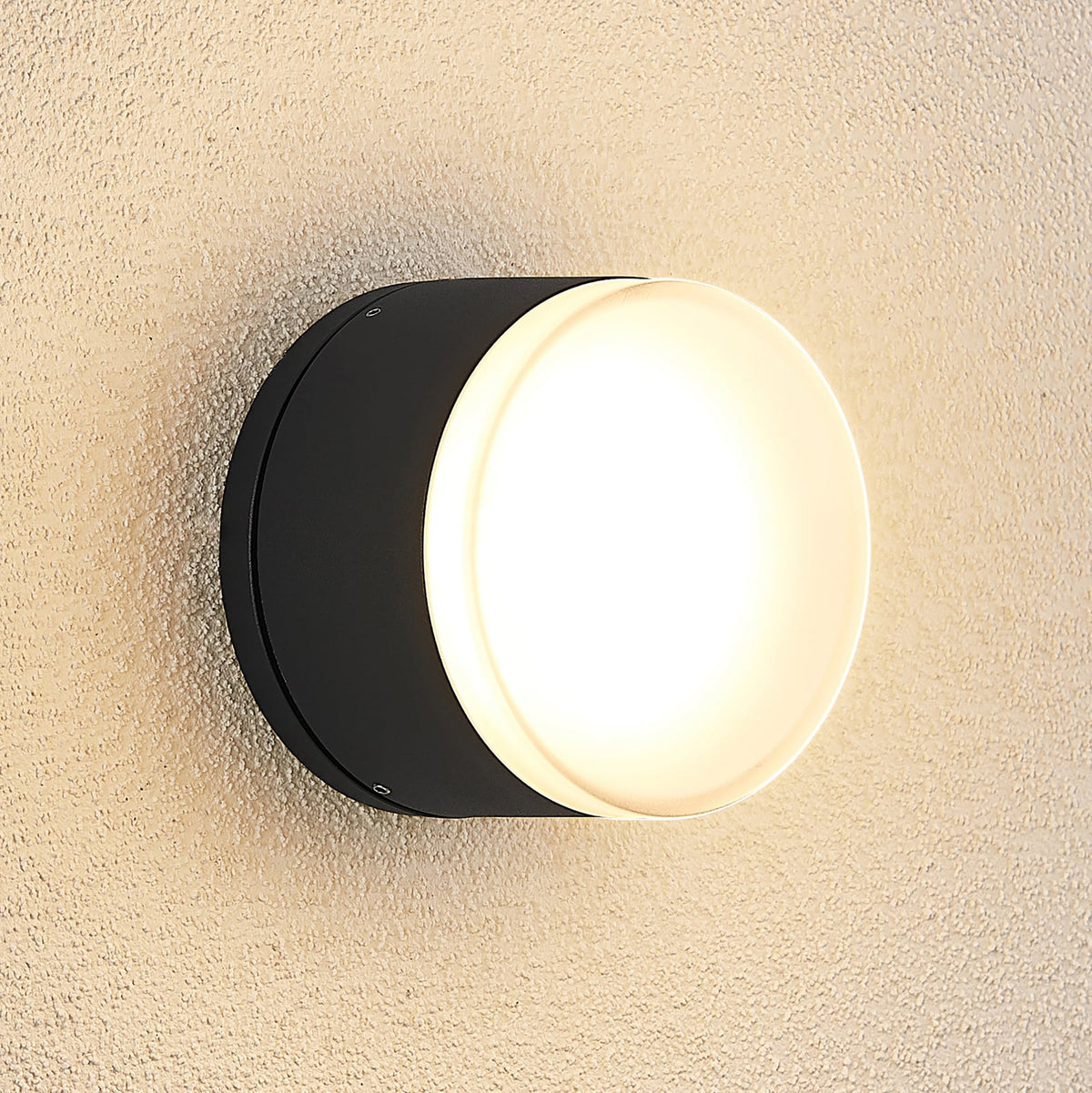 LED ute taklampe Mathea sylinder aluminium detalj