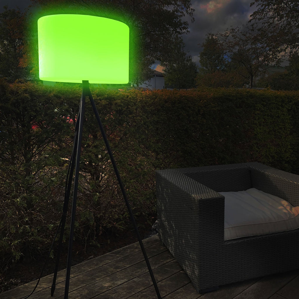 LED utegulvlampe Khaya RGBW dimbar IP44 143 cm fjernkontroll