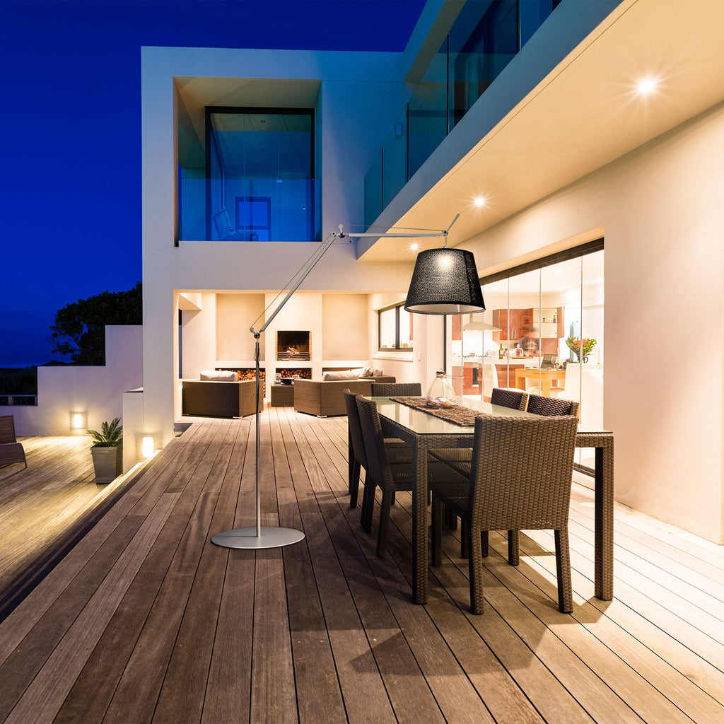 LED utegulvlampe Tolomeo Paralume Outdoor svart IP44 bakside