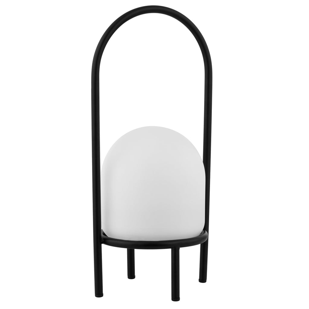 LED utelampe Eleia oppladbar dimbar svart 43 cm IP44 detalj