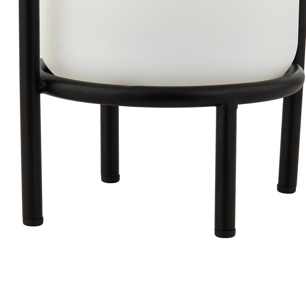 LED utelampe Eleia oppladbar dimbar svart 43 cm IP44 lys i mørket