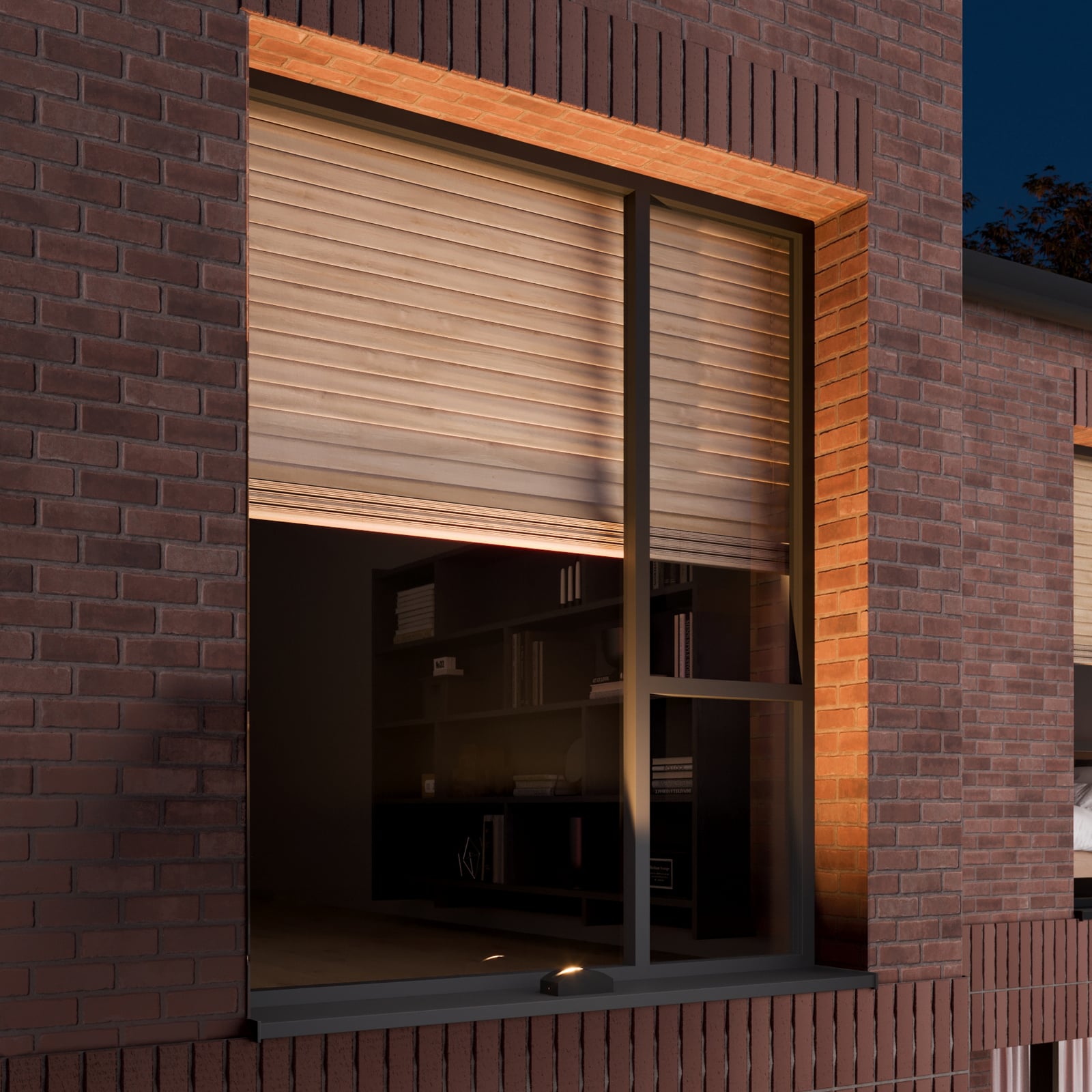 LED utelampe Marka pressstøpt aluminium mørkegrå IP65 bakside