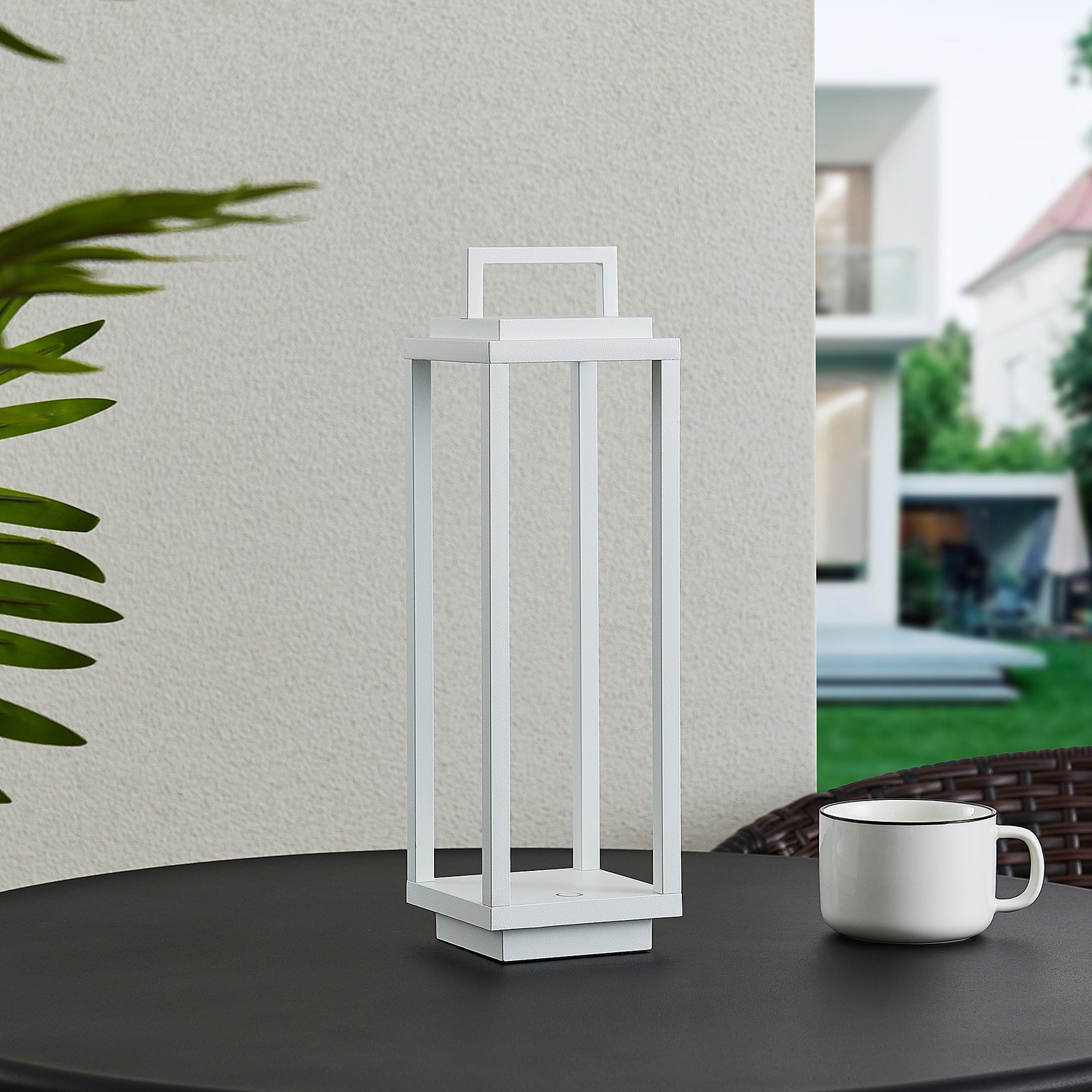 LED utelampe Mirina oppladbar berøringsdimmer hvit IP54 bakside