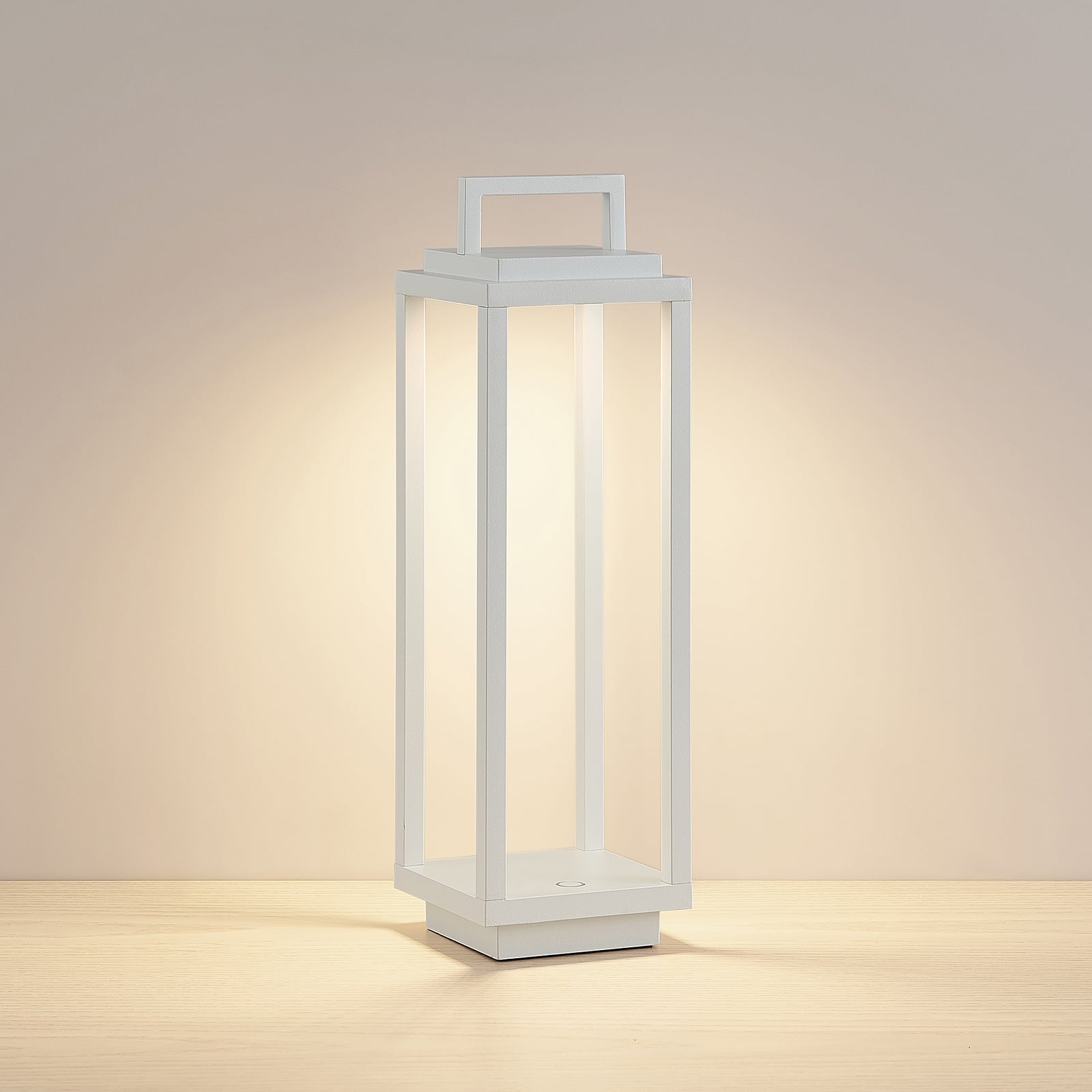 LED utelampe Mirina oppladbar berøringsdimmer hvit IP54 detalj