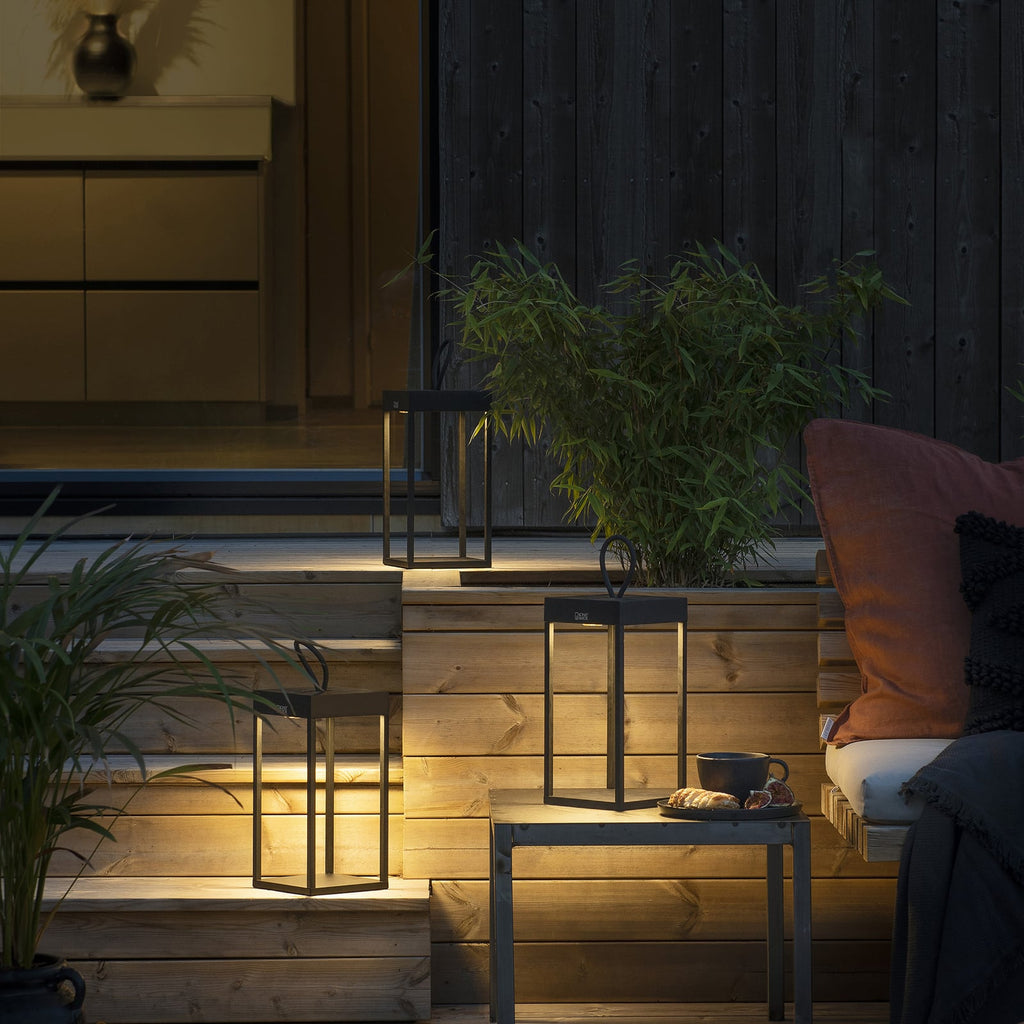 LED utelampe Ravello dimbar aluminium 30 cm IP54 nærbilde