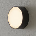 LED utelampe rund aluminium antrasitt Ø15 cm IP65 - CMD forfra