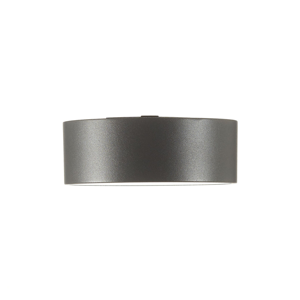 LED utelampe rund aluminium antrasitt Ø15 cm IP65 - CMD montert på vegg