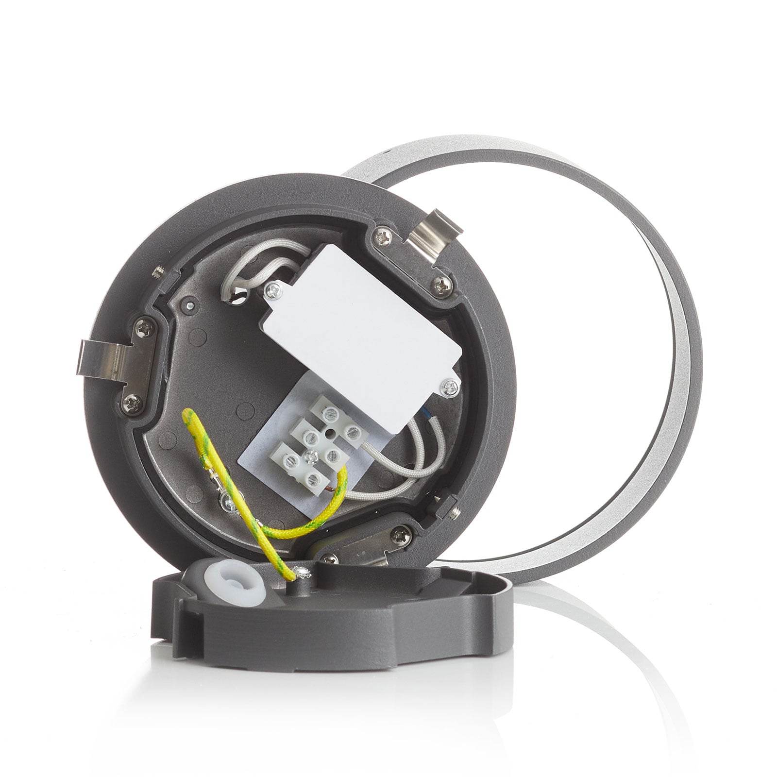 LED utelampe rund aluminium antrasitt Ø15 cm IP65 - CMD pakkebilde
